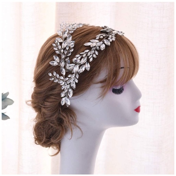 Rhinestone Wedding Headband,Bridal Headpiece main image 6